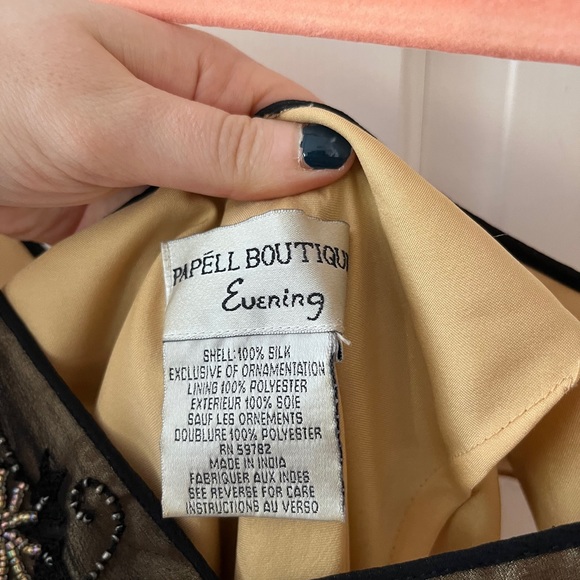 Papell Boutique Evening Dress w sequins - Picture 3 of 4